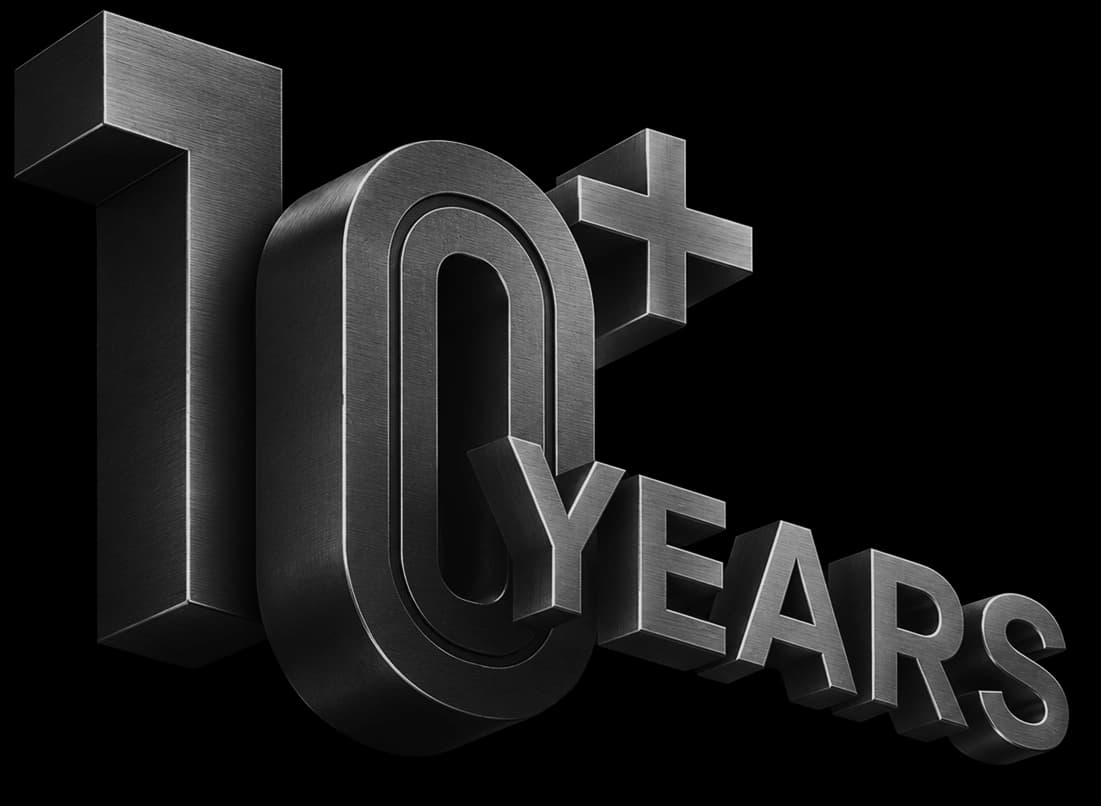 10+ years